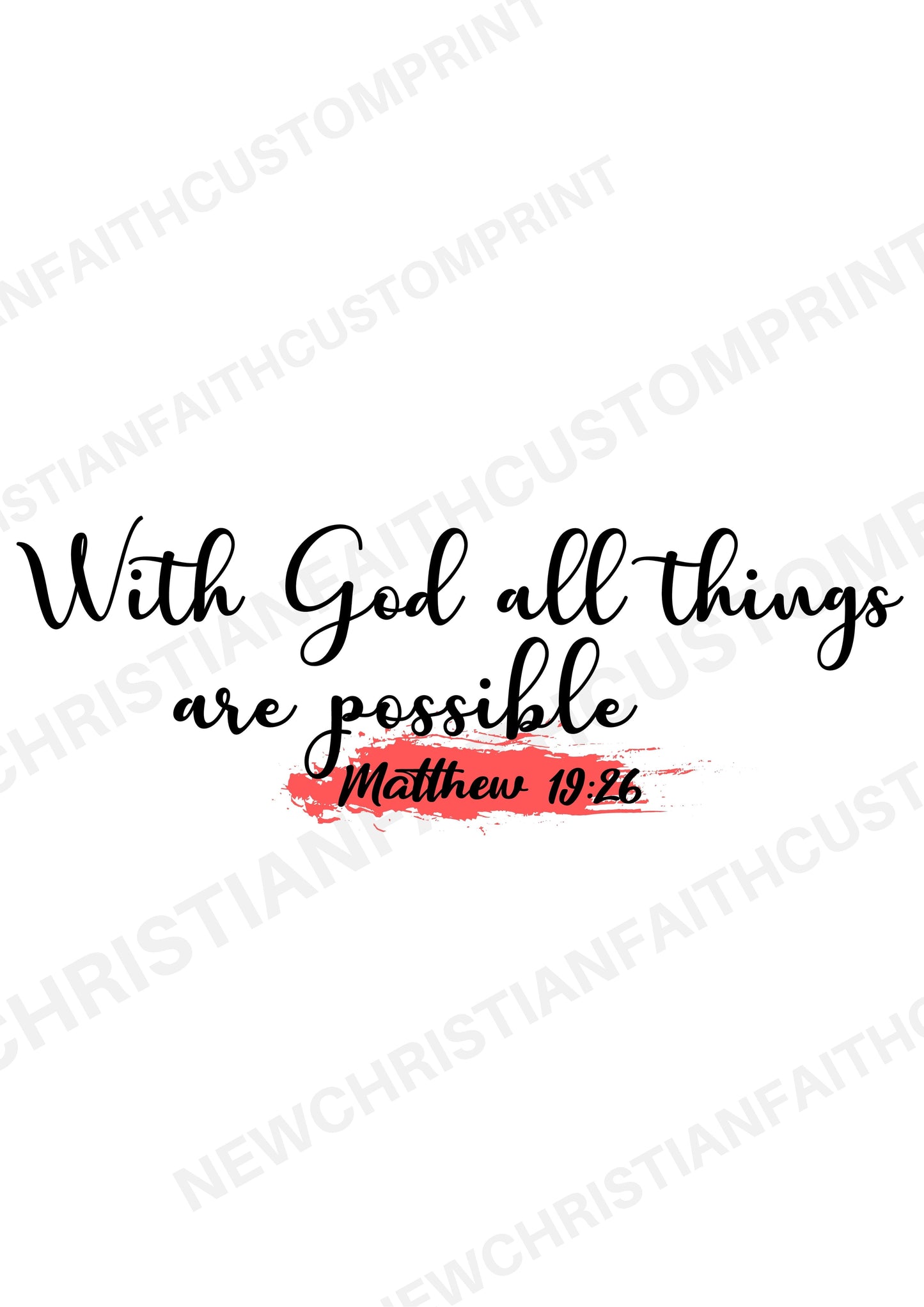 With God all things are possible