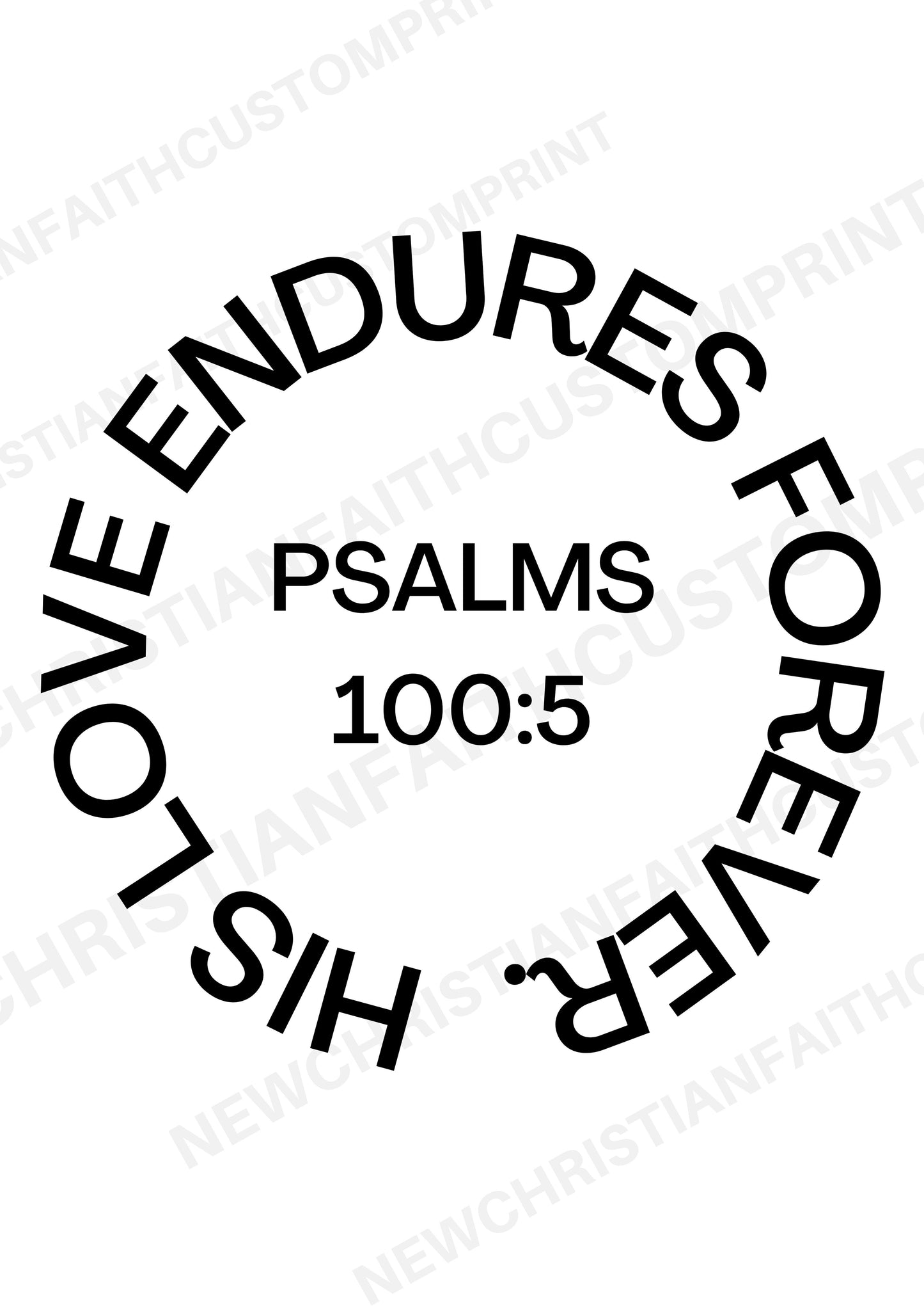 His love endures forever